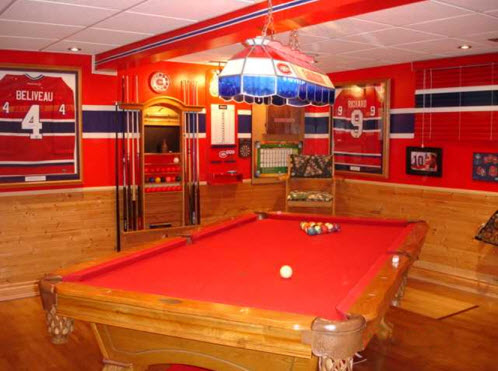 Le plus grand fan des Canadiens billard