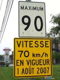 constat pour vitesse