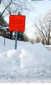 Politiques d’affichage pour le déneigement