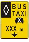 voie réservée aux taxis et autobus