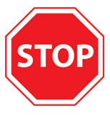 contravention garée à moins de 5 m d’un signe Stop