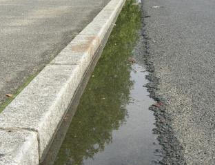 délit de fuite pour une chaine de trottoir endommagée