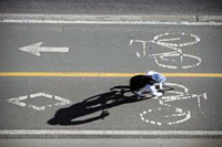 Infraction à bicyclette pour sens inverse sur un trottoir