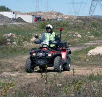 Contravention pour avoir circulé hors sentier en vtt hors des dates