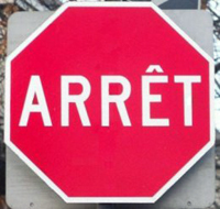 Contravention pour un arrêt fait trop rapidement