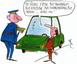 policier en cour