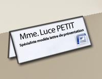 Modèle de lettre de présentation word