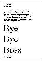 letter of resignation